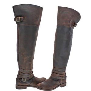 Musse&Cloud over the knee leather boot, size 9
